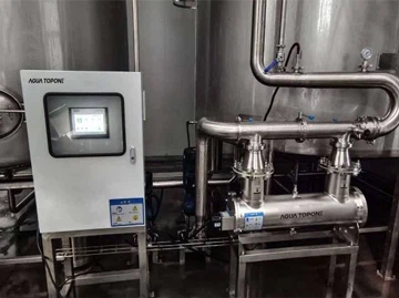 Sistemes UV de mitjana pressió instal·lats en una de les empreses de begudes