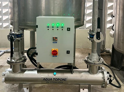 S'ha d'instal·lar un esterilitzador d'aigua UV abans o després d'un dipòsit d...
